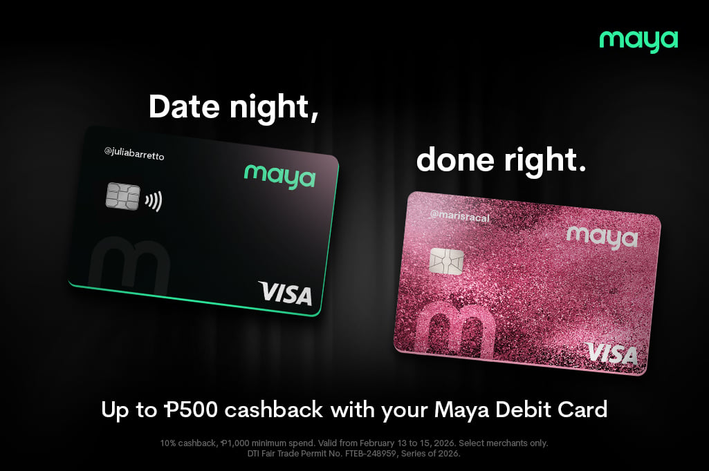 Tap your Maya Debit Card and get 10% Cashback! 